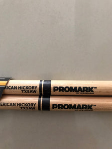 PROMARK TX5AW  Hickory 5A Wood Tip Drum Set Stick ไม้กลองชุดหัวไม้